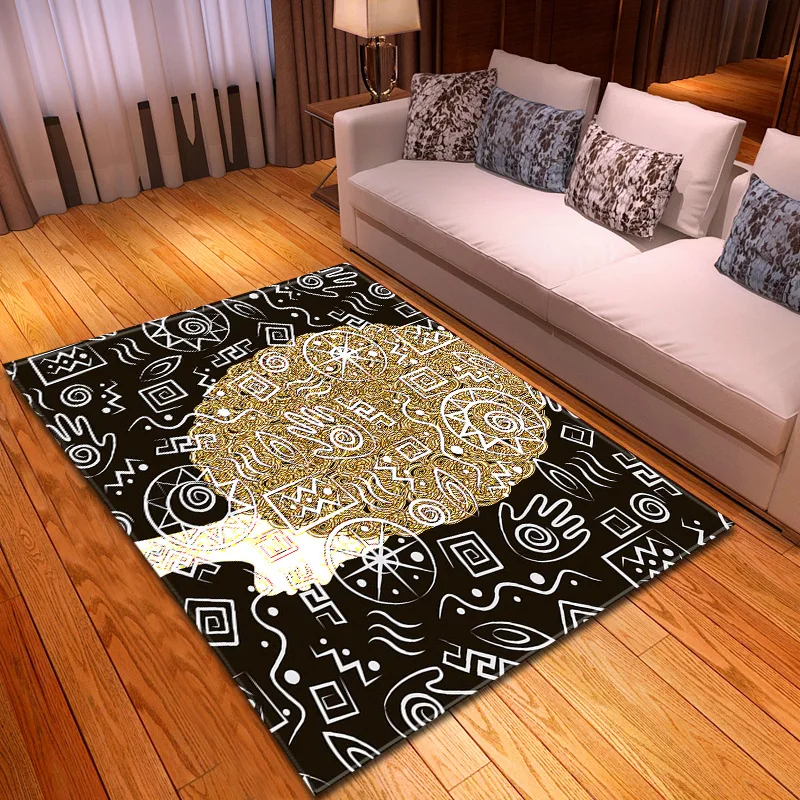 

Новый 3d ковер для африканской женщины, красивый ковер для спальни, столовой, коврики и ковровые покрытия для дома, гостиной, декоративный ко...