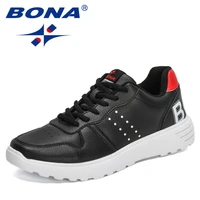 bona 2021 new designers popular breathable casual shoes men zapatos lightweight calzado de hombre comfortable male sneakers