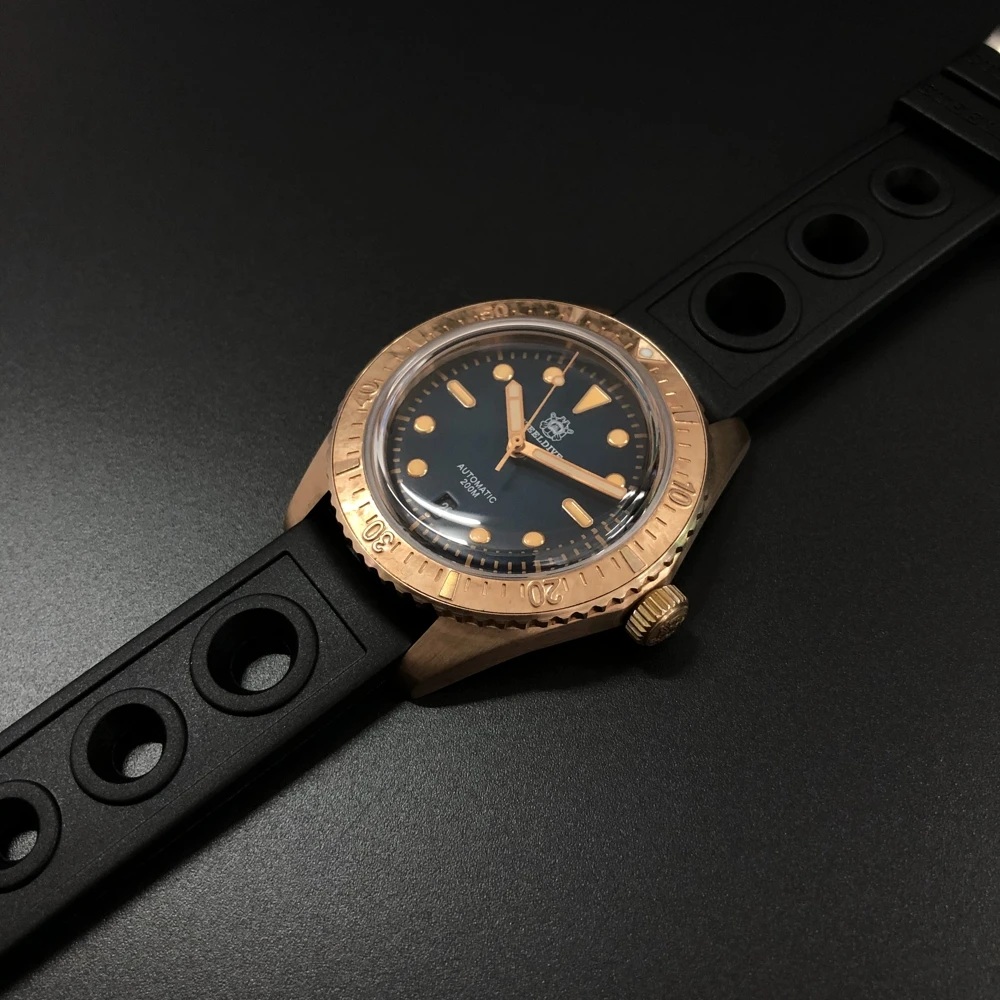 

STEELDIVE 1965S First Bronze Diving Watch 200m CuSn Bronze Men's Mechanical Watches Sapphire Crystal NH35 Automatic Watch men