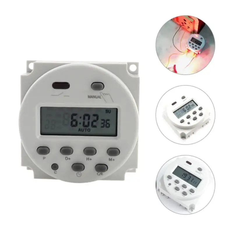 Цифровой 12V 24V 220V 230V AC 7 дней программируемый таймер с UL реле внутри и функцией