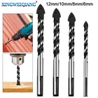 Набор сверл для керамической плитки, 6 мм, 8 мм, 10 мм, 12 мм