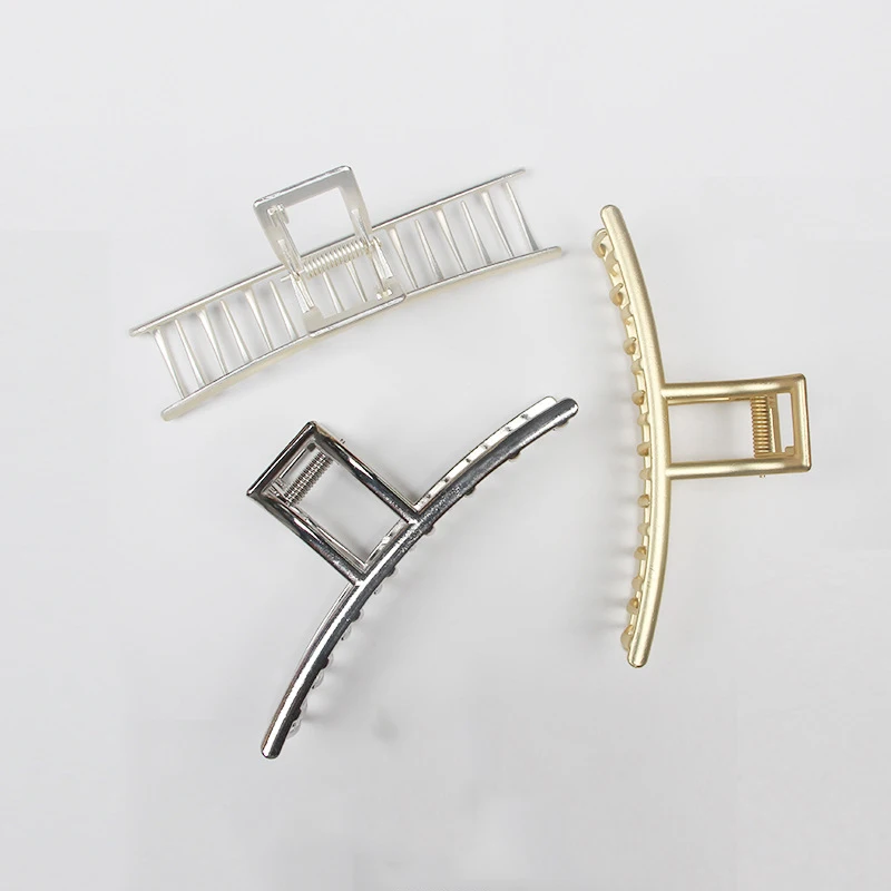 

New Fashion Women Hair Claw Clip Metal Hair Clips T Shape Hair Claws Geometric Hairpin Hair Accessories Women Party Jewelry