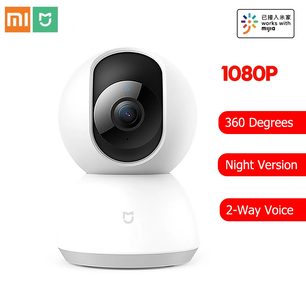 XIAOMI MIJIA 1080P умная IP камера 360 ° ночная версия двухсторонняя аудио AI Обнаружение