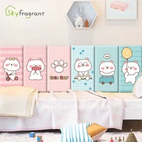 3d cartoon cute bear anti collision self adhesive soft wall stickers for kids rooms home wall skirting sticker wall decoration