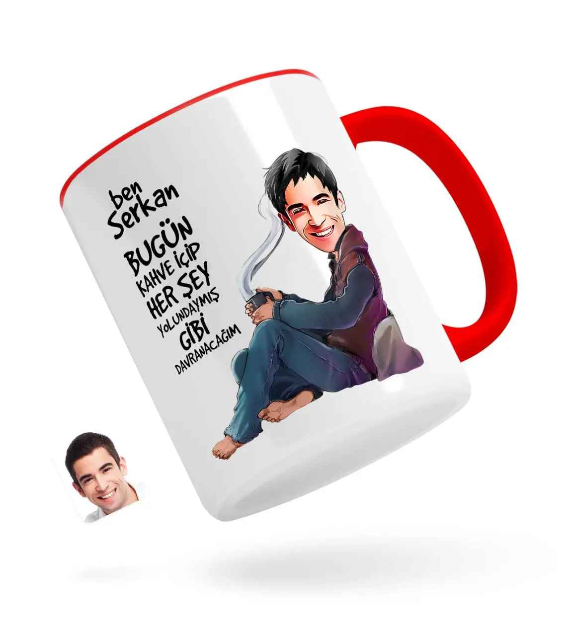 

Персонализированные Для мужчин всё, что Yolundaymış как карикатура Красного кружка Bardak-2