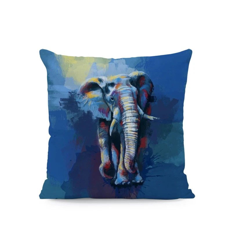 Индивидуальная наволочка с акварелью медведь фламинго лошадь кошка животное