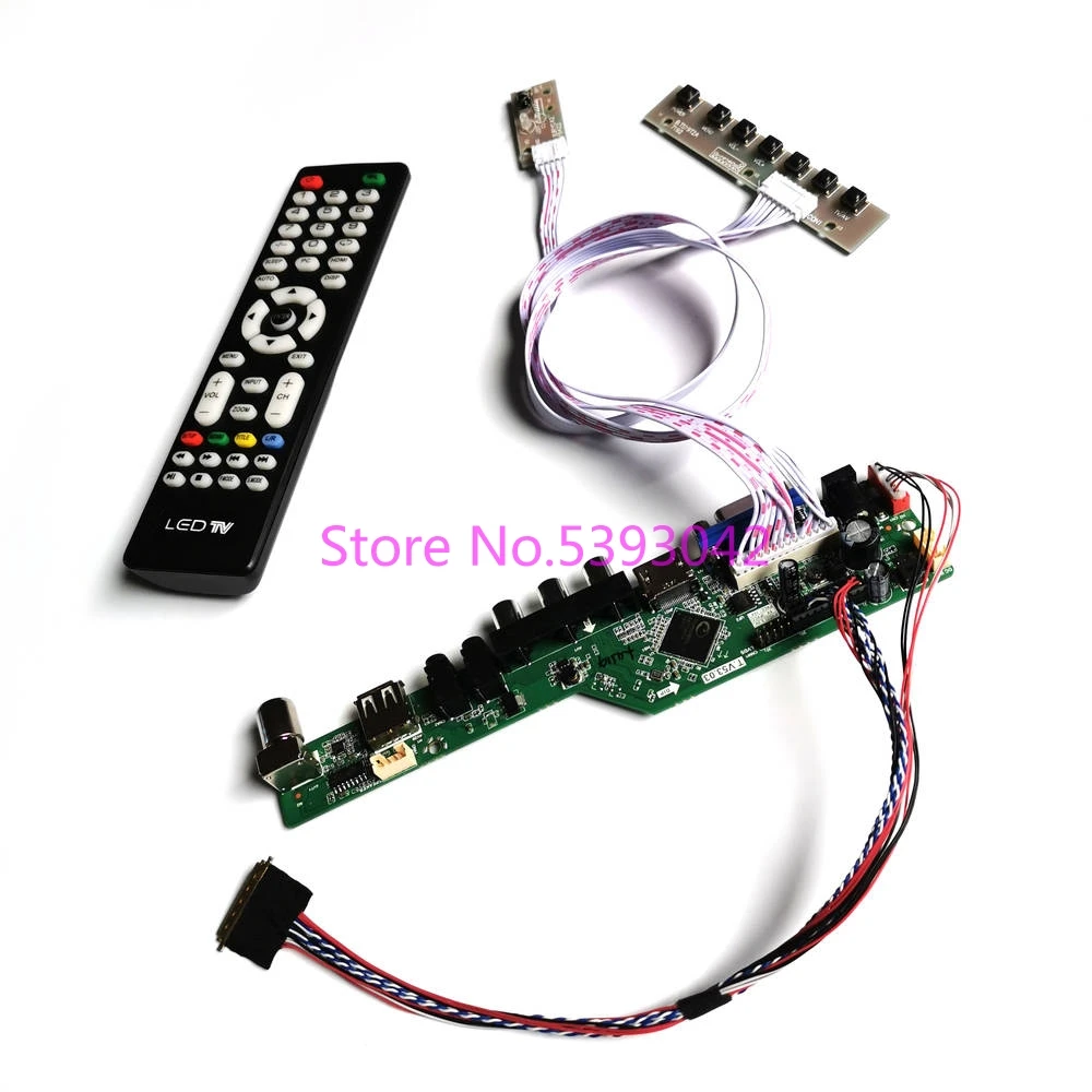 Комплект для LP156WH2 (TL)(Q1)/(TL)(Q2)/(TL)(QA)/(TL)(QB) аналоговая Панель 1366*768 VGA USB AV 40Pin LVDS