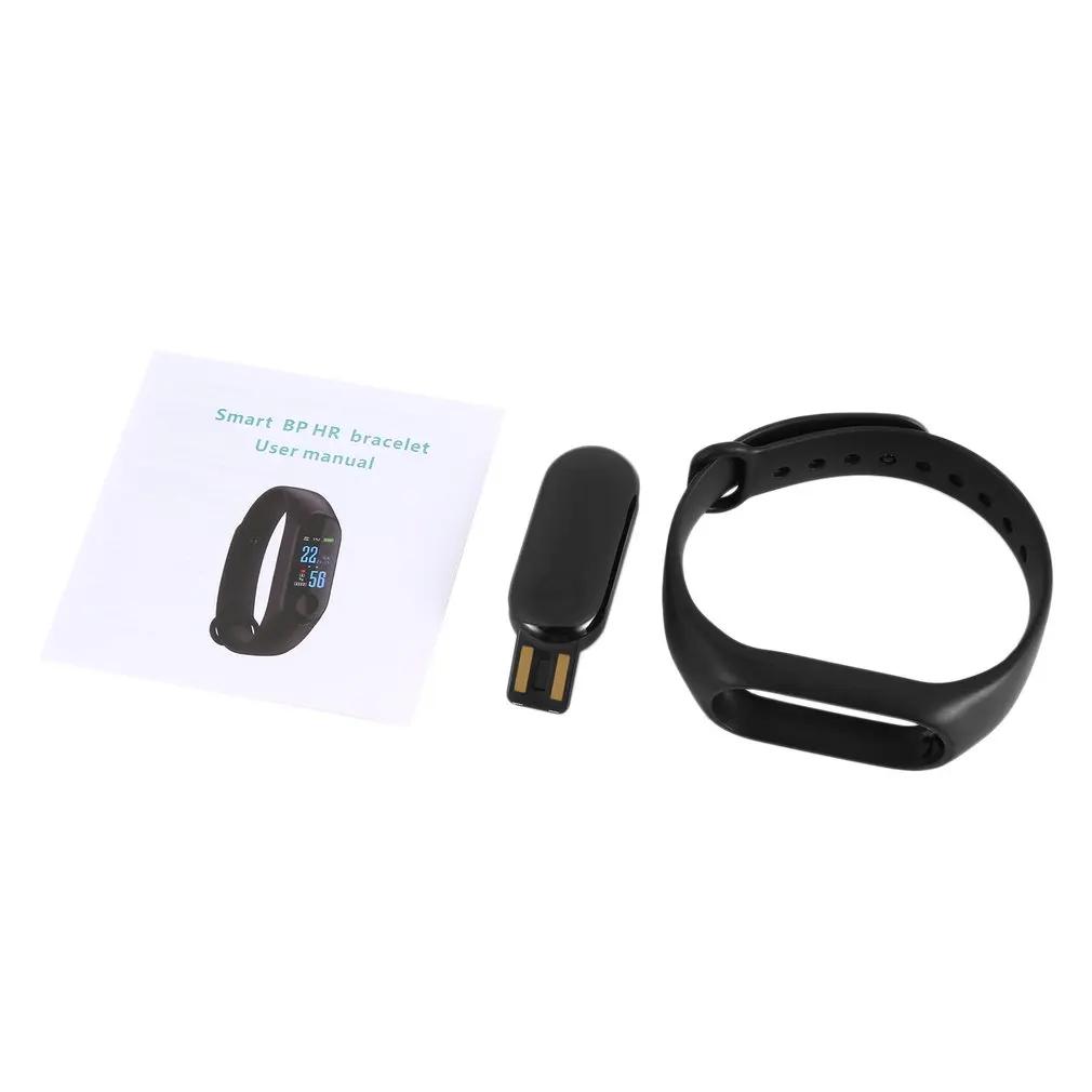 Умный Браслет M3s с цветным экраном IP67 фитнес-трекер измеритель артериального