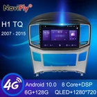 Автомобильная интеллектуальная система NaviFly 7862, 6 ГБ + 128 Гб, Carplay QLED, 1280x720, Android, все в одном, для Hyundai H1 TQ 2007 - 2015