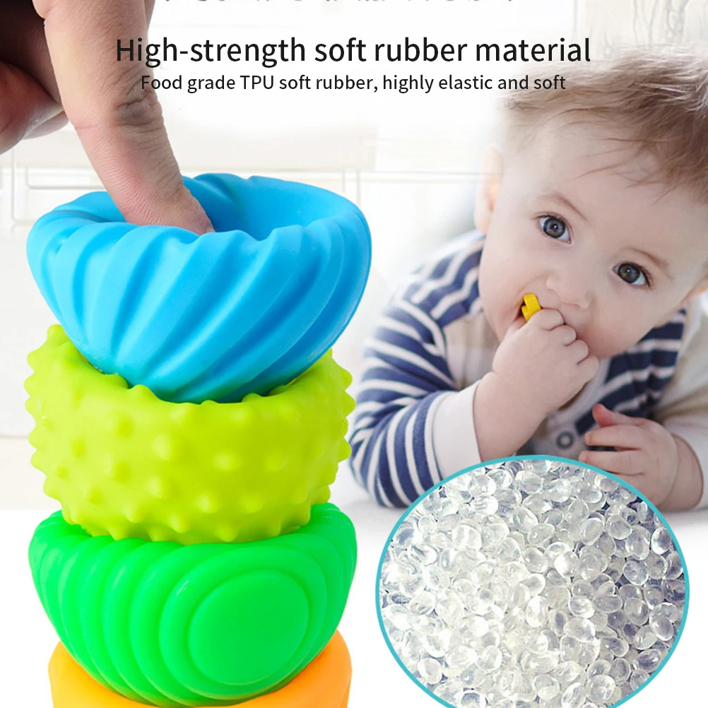 

12Pcs Multi Structured Multicoloured Sensory Balls for Baby Kids Baby Sensory Toys Plastic Sensory Balls Soft Ball Set