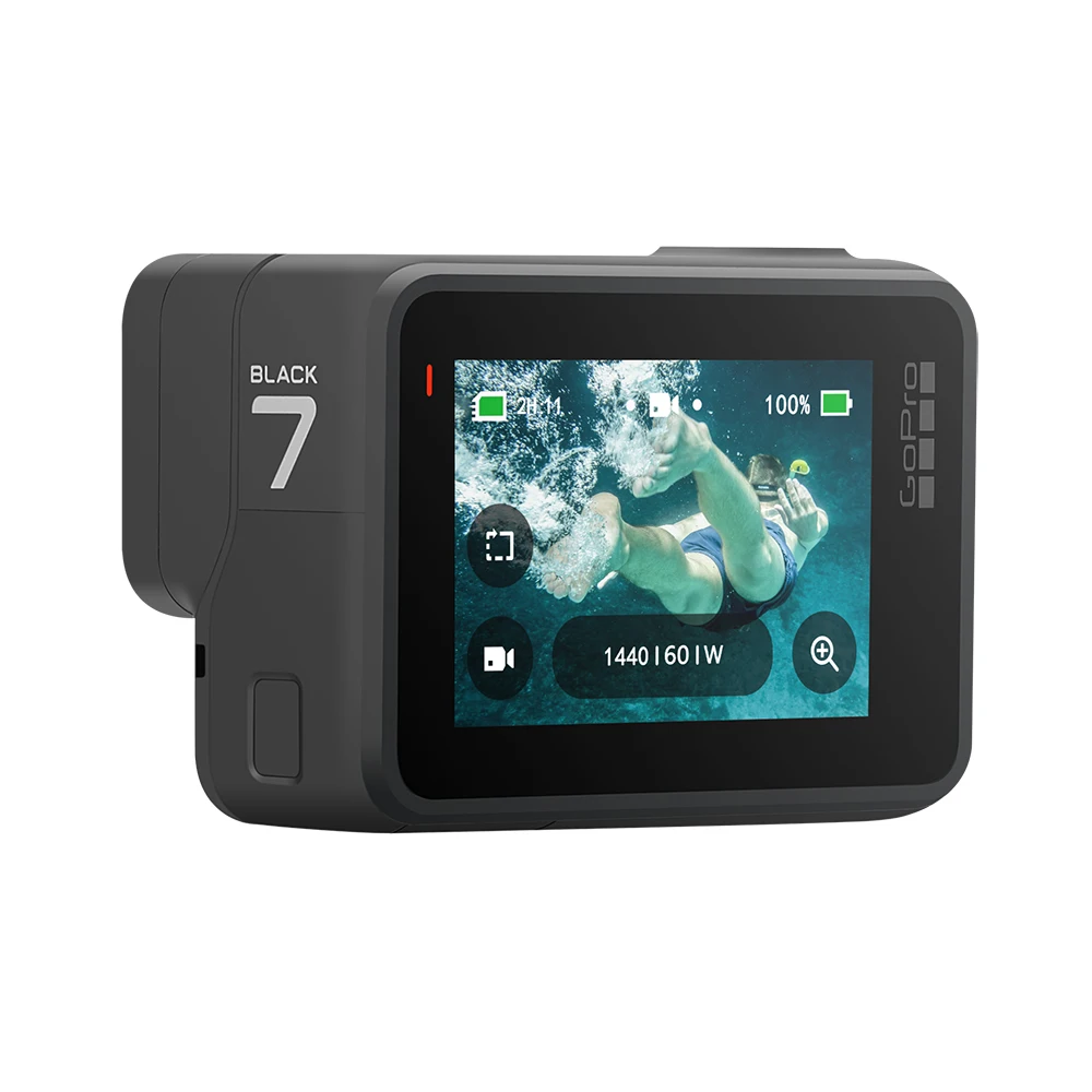 GoPro HERO 7 черная Водонепроницаемая Экшн-камера с сенсорным экраном Спортивная камера Go Pro HERO 7 12 МП стабилизация прямых потоковых фотографий
