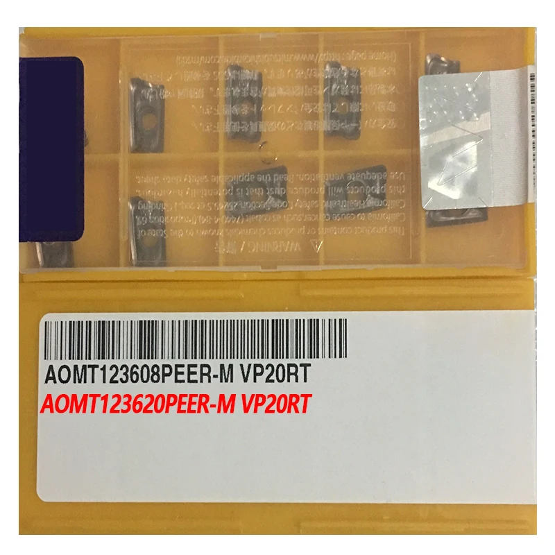 

100% AOMT AOMT123608PEER-M VP20RT AOMT123620PEER-M 10pcs Carbide Insert Milling And Turning Tool Tools Imported From Japan PEER