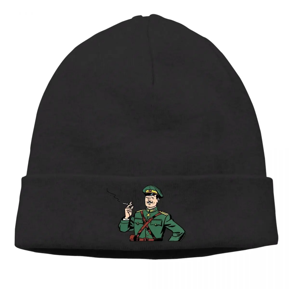 

Blake and Mortimer Silver Coin Puzzle Games Fashion Beanie Hats Colonel Olrik Knit Bonnet Special Skullies Caps Earmuffs
