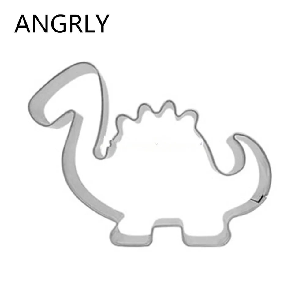 Пресс для печенья с динозавром инструменты аксессуары выпечки из нержавеющей