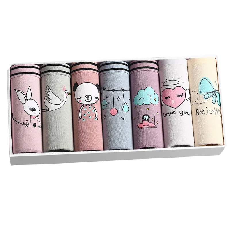 Трусы женские хлопковые с низкой посадкой нижнее белье Симпатичные трусики