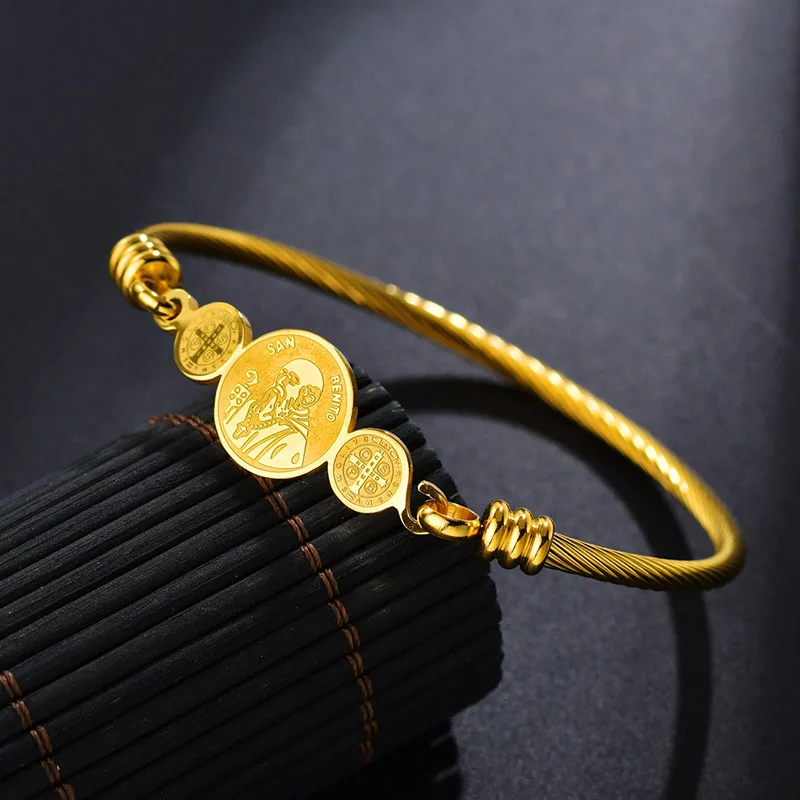 ELSEMODE 6 стилей Святого Бенедикта амулет религиозные очаровательные браслеты