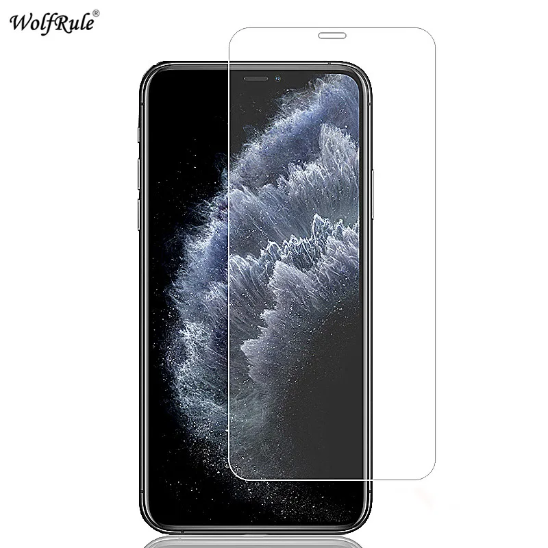2 piezas de vidrio Protector de pantalla para iphone 11 Pro 5,8 "Vidrio templado para iphone 11 6,1" Vidrio de pel&iacute;cula de tel&eacute;fono para iphone 11 Pro-0