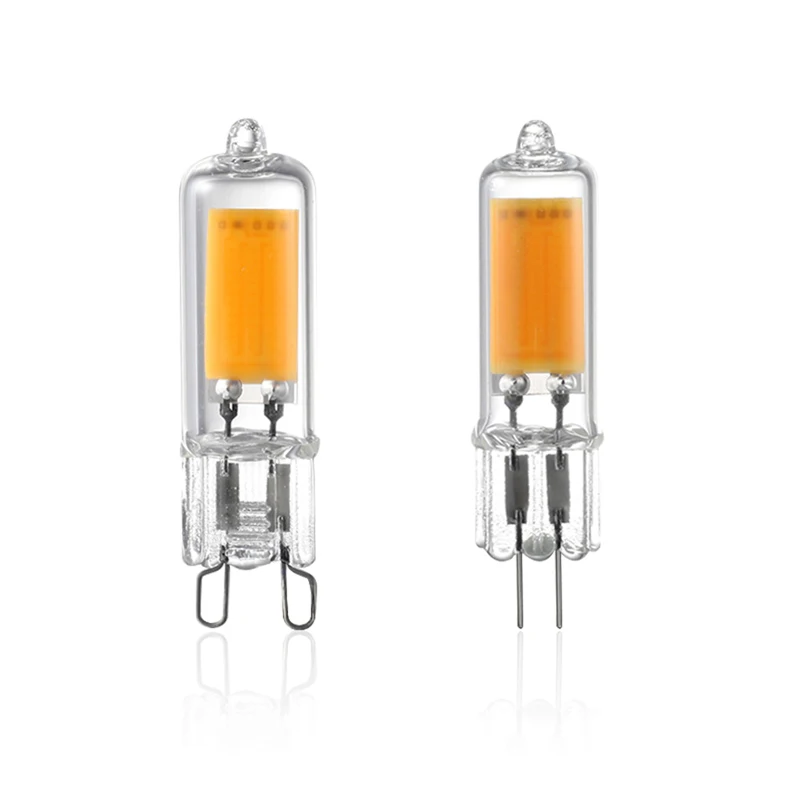10X Новый G9 G4 светодиодный светильник 220V 230V COB лампы 360 ° ing Стекло тела ультра яркий