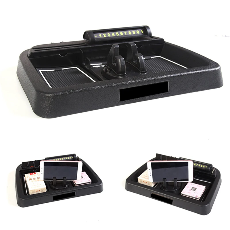 

For Tesla Model 3 Model X S Car Dashboard Storage Box Organizer Box Car Mobile Phone Holder Automobile Interior Accessories