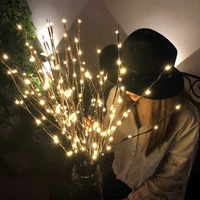 christmas home decorations 20 bulbs led willow branch lights lamp natural tall vase filler new year christmas tree decorations