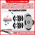 Коньки для мыши Hotline Games 3,0, сменные ножки для мыши Logitech G604, гладкие, прочные, скользящие накладки для ног