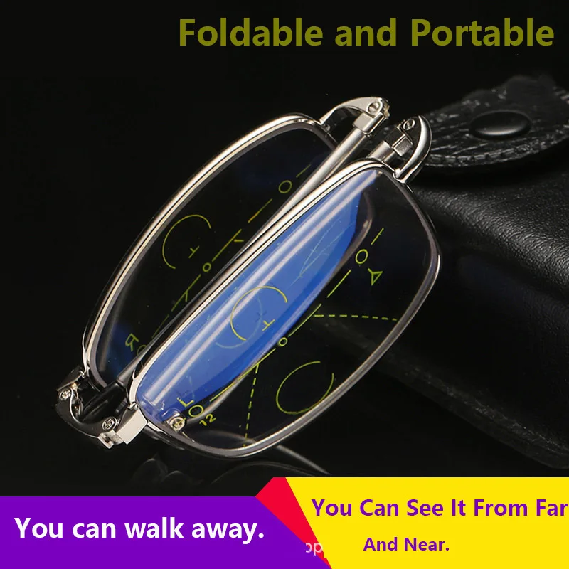 Складные многофункциональные очки для чтения мужские и женские умные модные с