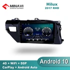 Автомобильная Мультимедийная система, 10 дюймов, DSP, Android 10, TOYOTA HILUX REVO VIGO IMV 2016-2017 R