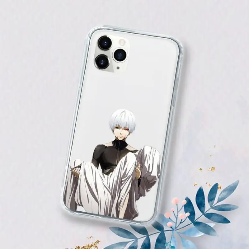 

Tokyo Ghoul Trendy Anime Kaneki Ken Phone Case Transparent for iPhone 11 12 mini pro XS MAX 6 6S 8 7 Plus X 5S SE 2020 XR