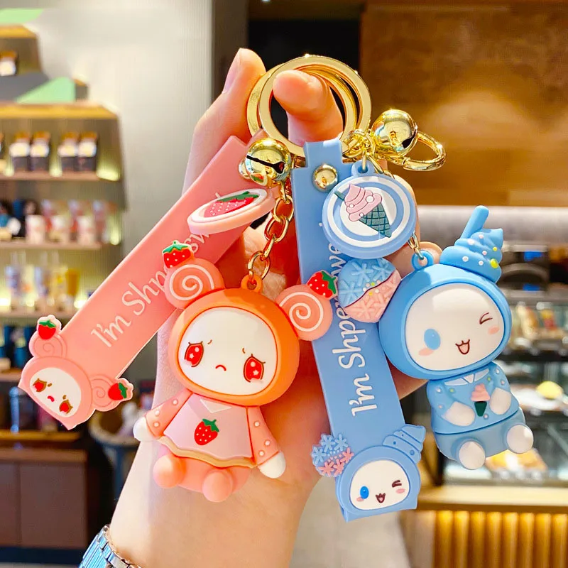 Креативный мультяшный брелок с милым десертом куклой фигуркой мороженого