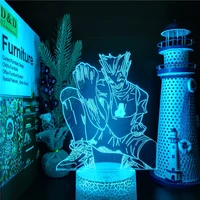 haikyuu kotaru bokuto victory 3d led anime lamp nightlights color changing lampara for bedroom decor