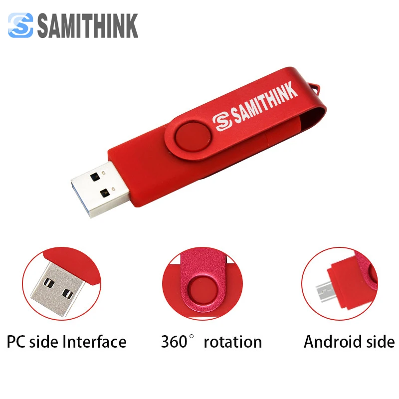USB-флеш-накопитель SAMITHINK высокоскоростной USB-накопитель 64 ГБ OTG USB 3 0 с