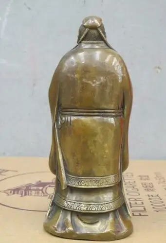 

Brass "Kong Zi" Sage Confucianism educator Statue