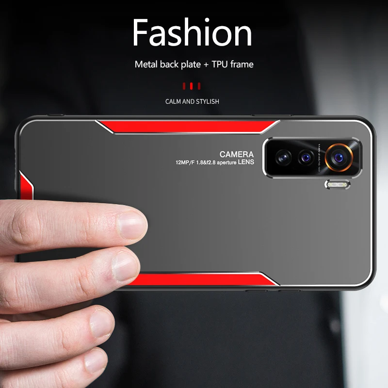 Чехол из алюминиевого сплава для VIVO IQOO 5 Pro жесткая металлическая задняя панель