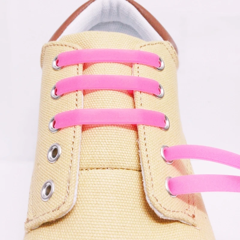 Силиконовые шнурки для мужчин и женщин эластичные резиновые без завязывания 12