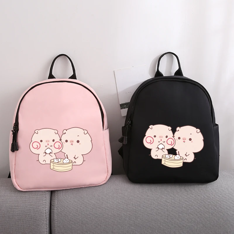 2019 милый два поросенка с принтом водонепроницаемый Оксфорд практичный рюкзак