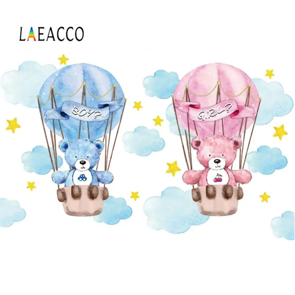 Laeacco горячий шар олень с днем рождения детский душ фотографический фон