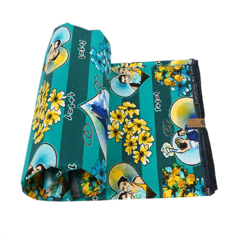 Модный стиль принт африканская восковая Ткань Высокое качество чистый полиэстер