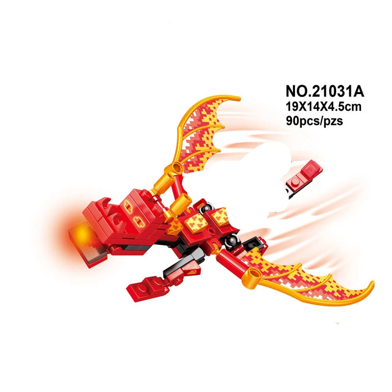 

4 Dragons My Worlded Dragon Knights Figures Building Blocks Kids Toys Bricks Gift For Boys