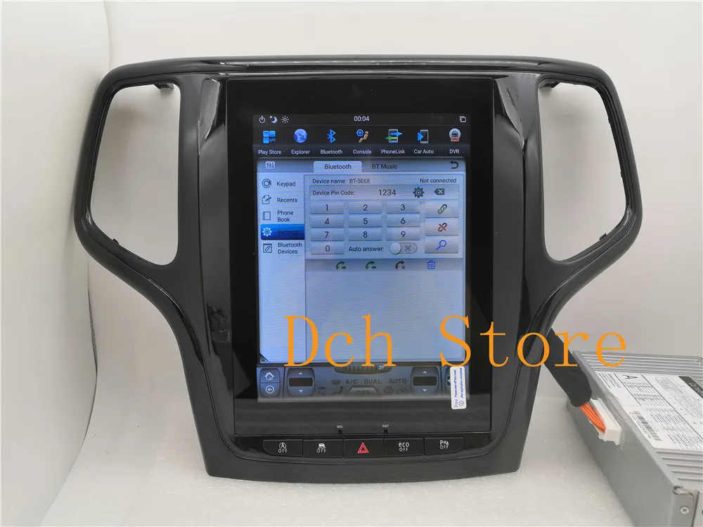 10,4 дюймов Tesla стиль Android 8,1 автомобильный DVD gps плеер навигация для Jeep Grand Cherokee 2012- PX6 CARPLAY радио ips стерео