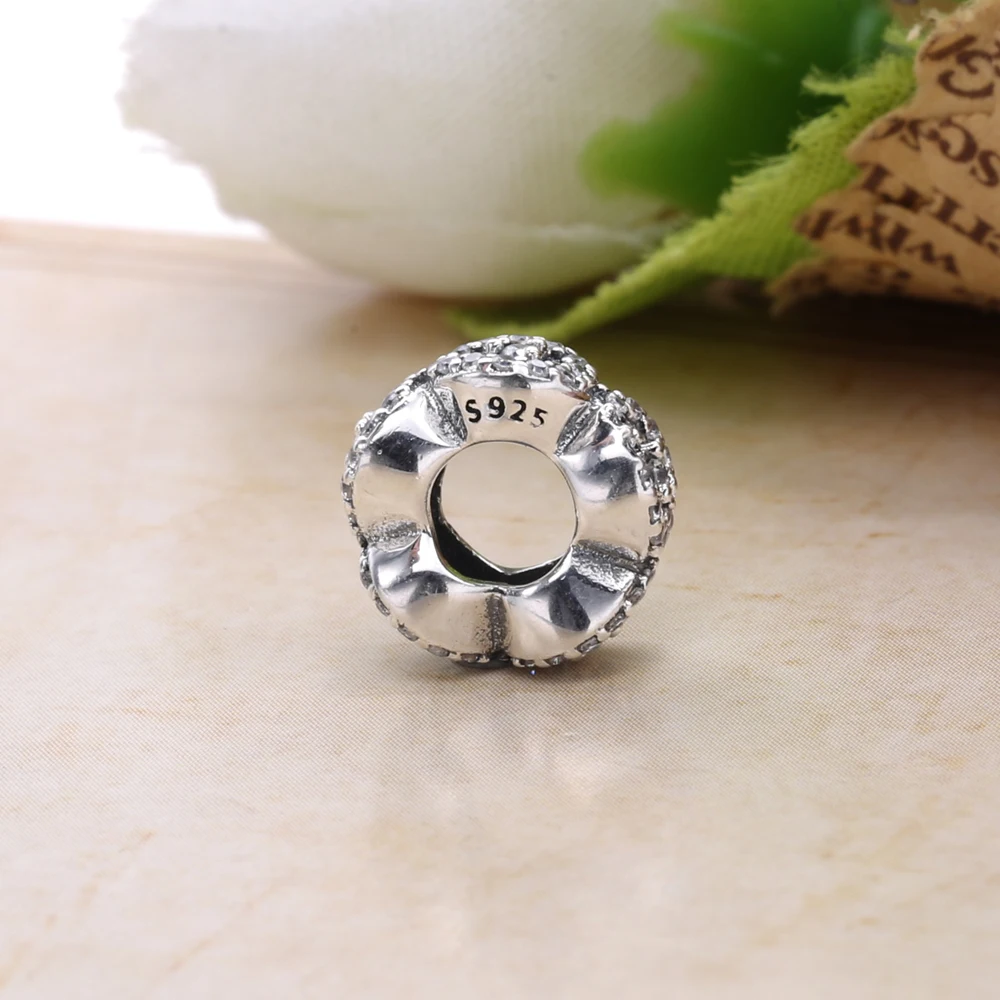 Лунный каплевидный разделитель из серебра 925 пробы с прозрачным цирконием