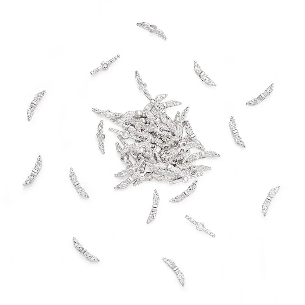 400 шт. бусины в виде ангельских крыльев с отверстием 1 5 мм | Украшения и аксессуары