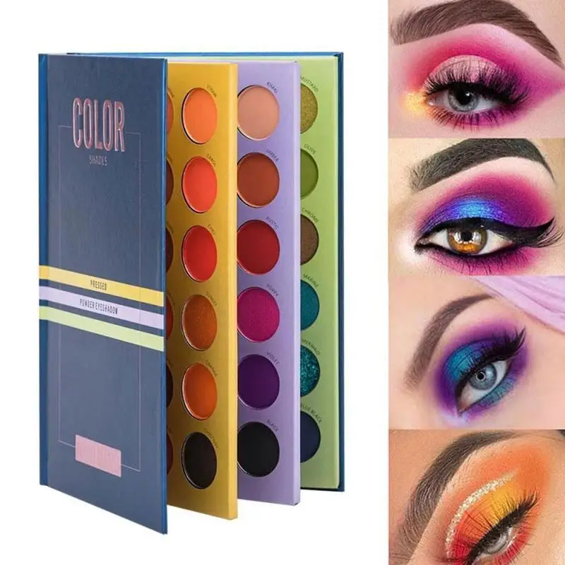 

72Color Three-layer Book Style Matte Pearlescent Eyeshadow Shimmer Glazed Paleta Cosmetic Palette Matte Glitter Makeup U3C4
