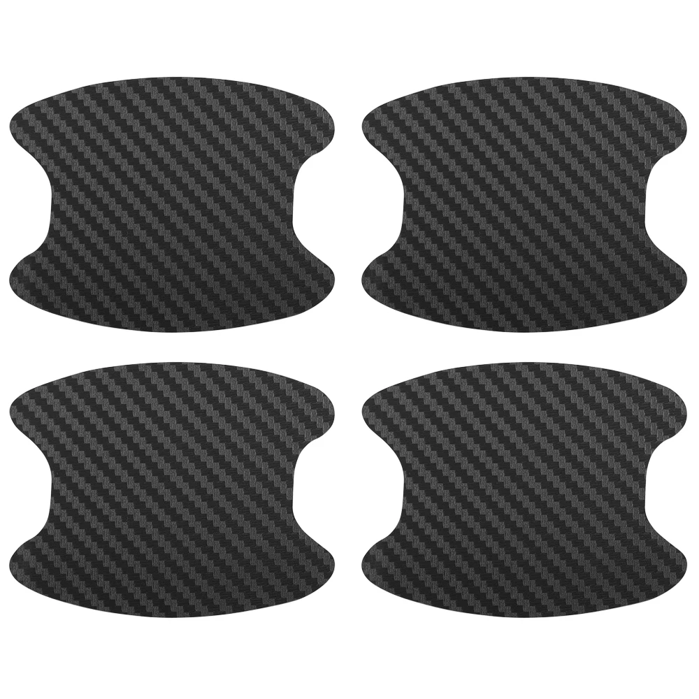4Pcs/Set Car Handle Protection Film Exterior Carbon Fiber Sticker For TOYOTA RAV4 C-HR COROLLA CROWN REIZ PRIUS VIOS | Автомобили и