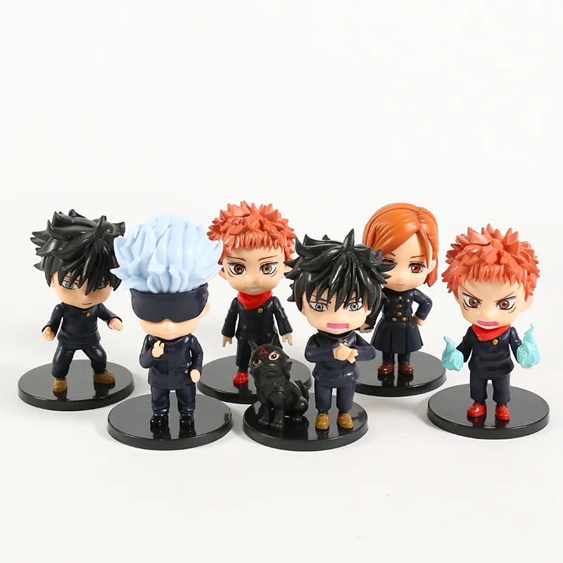 

Jujutsu Kaisen Itadori Yuji Fushiguro Megumi Kugisaki Nobara Gojo Satoru Ryomen Sukuna PVC Figures Toys 6pcs/set