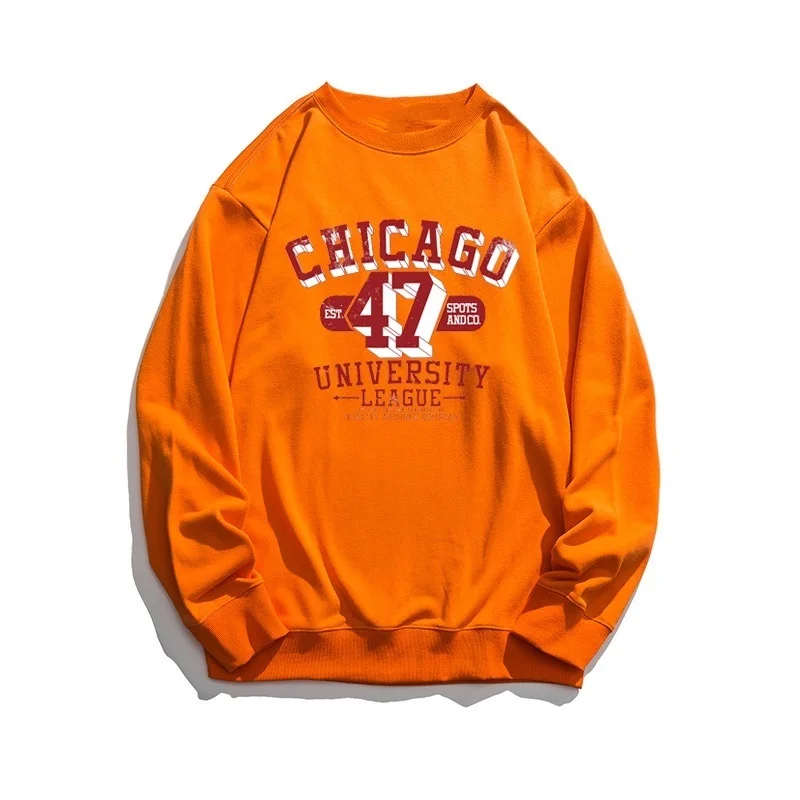 

7 Colors Korean Fashion Digital Printing Loose Sweater Long Sleeve Round Neck Casual Clothing baju Cotton Women's Sweatshirt