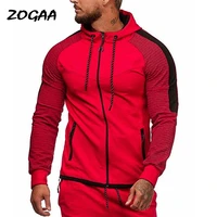 zogaa hoodies men autumn spring new fashion mens casual hooded cardigan stitching sweatshirt oversized hot male chic all match
