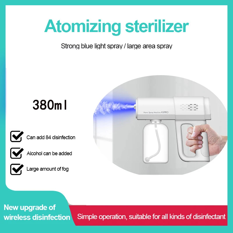 2021 K5PRO Новый 380 мл Беспроводной нано светильник паровой распылитель для