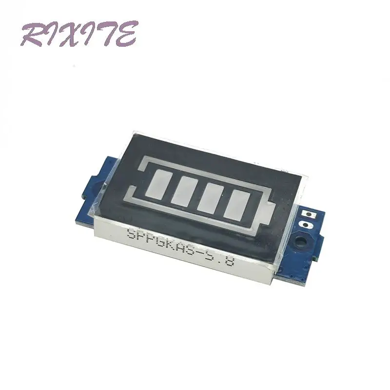 

Модуль индикатора емкости литиевых аккумуляторов 1S, 2S, 3S, 4S, 3,7 в, 4,2 в, с синим дисплеем, тестер мощности аккумулятора электромобиля, литий-ион...