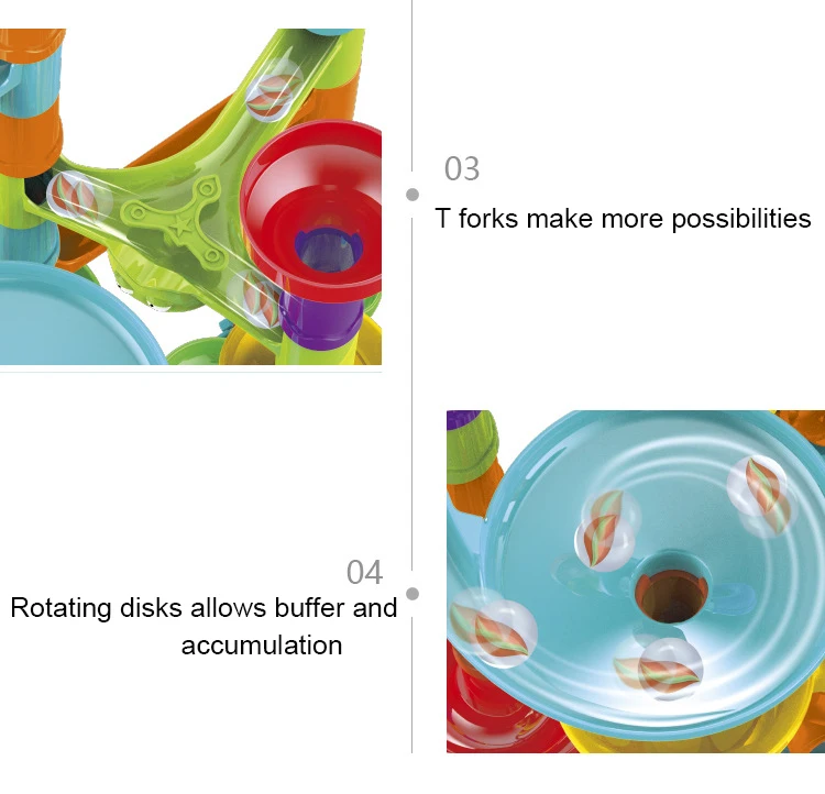 113 шт. Marble Run строительные блоки 3D лабиринт с шариком гоночный трек игрушка рулон