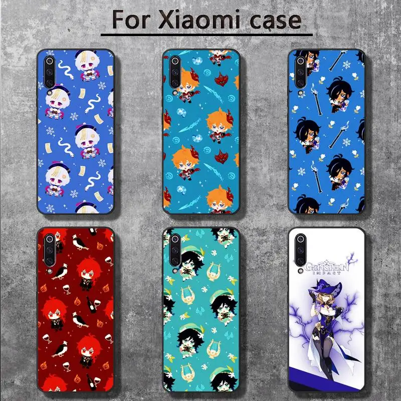 

Anime Cartoon Genshin Impact Phone Cases for Xiaomi mi 6 6plus 6X 8 9SE 10 Pro mix 2 3 2s MAX2 note 10 lite Pocophone F1